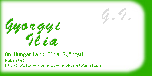 gyorgyi ilia business card